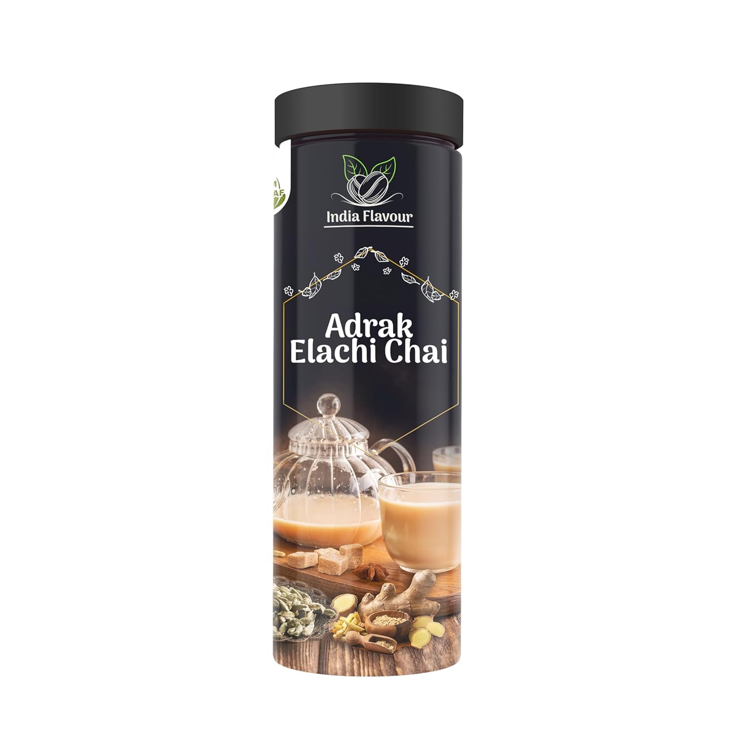 India Flavour Aromatic Blends Adarak Elaichi Tea and Tandoori Tea Combo Pack of Tea for Relieving Stress Flavoured Chai (100 Gram Each Set of 2).