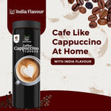 India Flavour Cappuccino Coffee | Strong Instant Coffee | No Chicory | Hot & Cold Brew | 100g Pack of 1 | Flavoured Coffee (Cappuccino, Pack of 1).