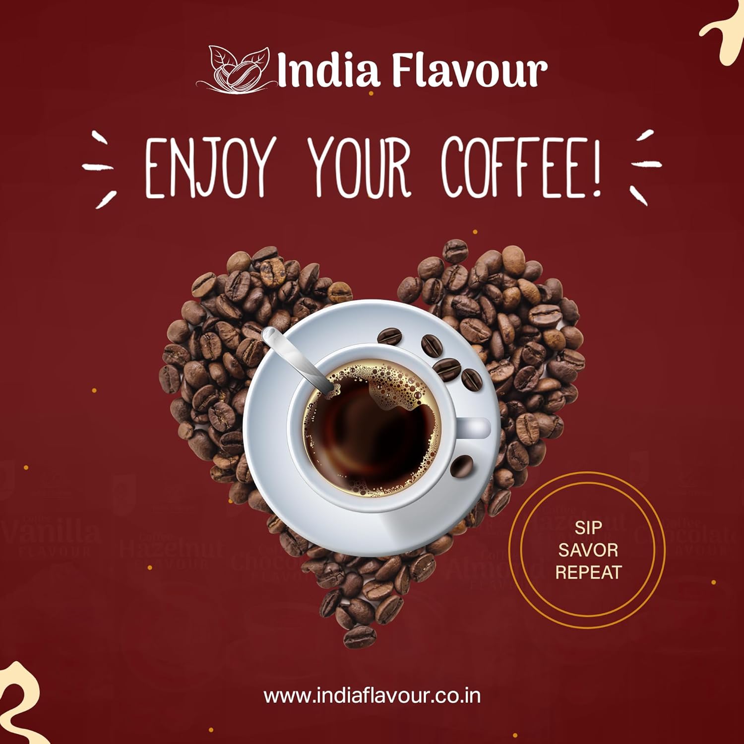 India Flavour PURE Instant Coffee | Strong & Bold | 50 Cups per 100g Pack | Ideal for Espresso, Milk Coffee, & Pre-Workout | Pack of 1.