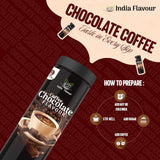 India Flavour Chocolate Mocha Coffee | Strong Instant | 100g Pack Makes 50 Cups | Hot & Cold Brew | Perfect for Espresso & Milk Coffee (100g Pack).