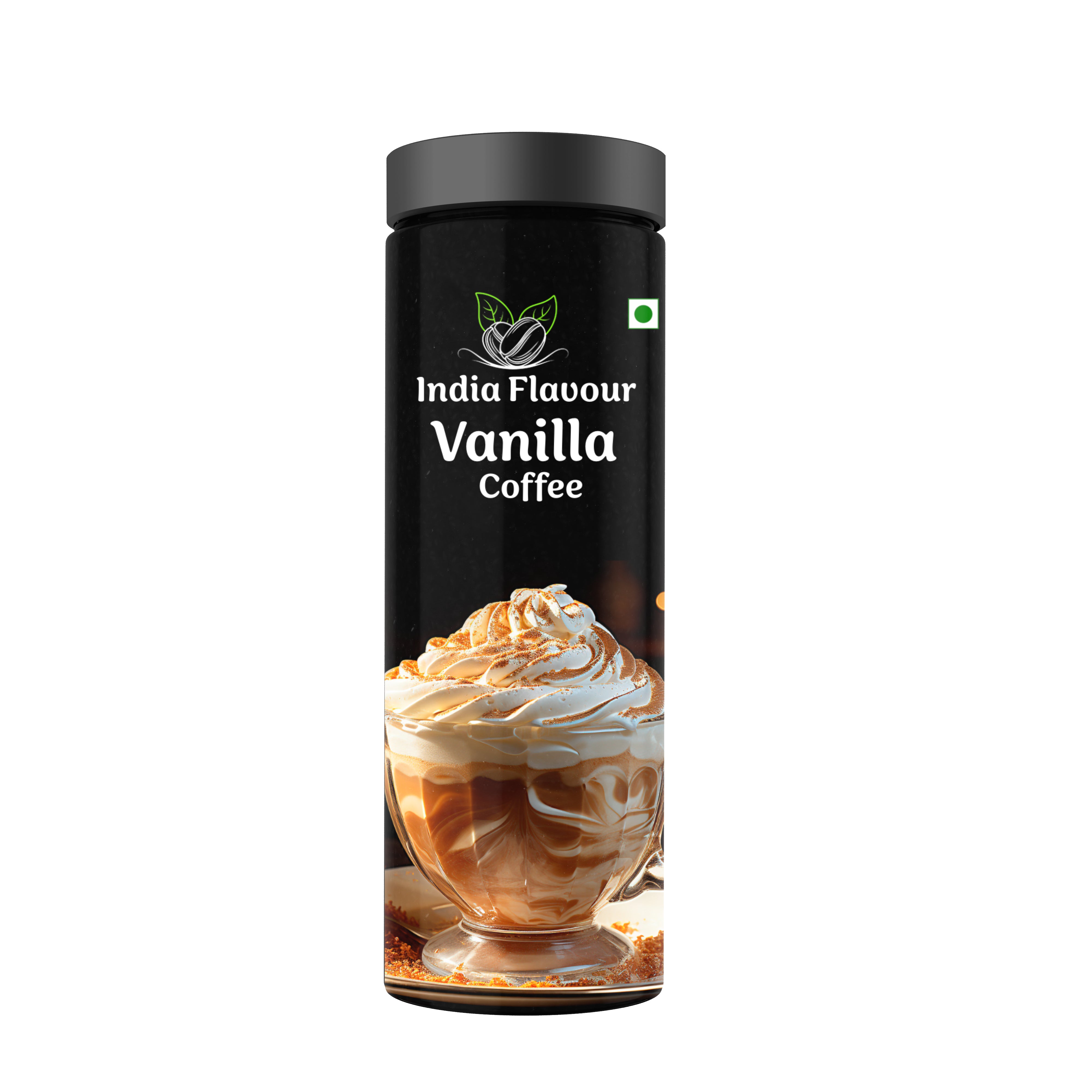 India Flavour Vanilla Coffee | Strong Instant Coffee | 50 Cups per 100g | Ideal for Espresso & Milk Coffee | Hot & Cold Brew | Pack of 1